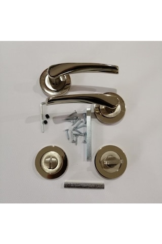 Bravo Rozetli Wc Kapı Kolu Saten 1 Takım + Vida