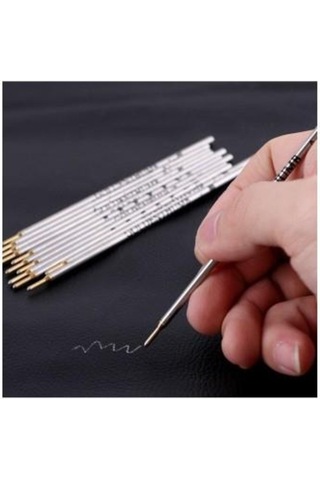 İpekbazaar Gümüş Kalem Deri Hobi El Aleti 1 Adet Sarı