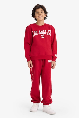 Defacto Erkek Çocuk 2li Takım Baskılı Sweatshirt Eşofman Altı G5644a825cwbr244 Kırmızı-br244