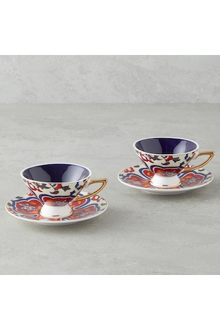 Bk Gift Willow New Bone China 4 Parça 2 Kişilik Kahve Fincan Takımı 90 Ml Renkli Şık Ve Zarif Fincan Seti Kobitmeyencom36721 Bk Gift Diğer