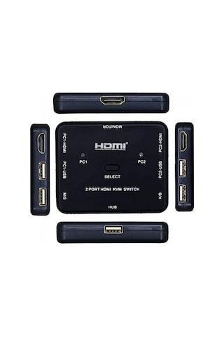2 Port Hdmı Kvm Switch Anahtarlı Hdmı Kvm Switch 2 Giriş 1 Çıkış