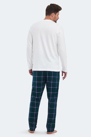 Slazenger Patrıck In Erkek Pamuklu Beyaz Pijama Beyaz