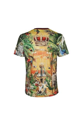 Dolce & Gabbana Dolce&Gabbana Reggello Outlet Jungle Print T-shirt G8KBATHH7YP Çok Renkli