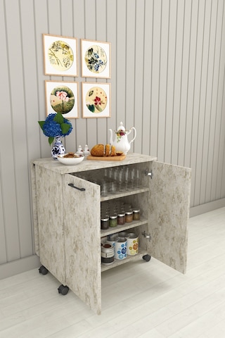 Asra Trend %100 Mdflam 105cm Mutfak Adası Yemek Masası Kahve Köşesi Ma-01 Silves Çok Renkli