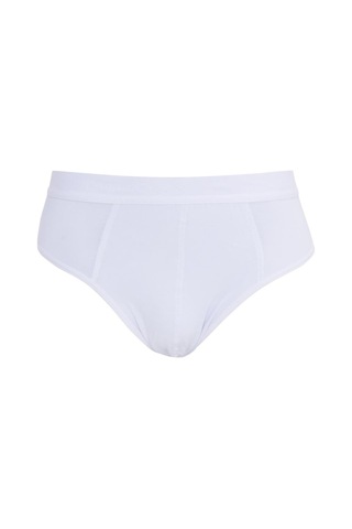 Tudors Erkek 6'lı Paket Likralı Pamuklu Beyaz Slip Külot-41737 Beyaz
