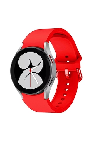 Mey İthalat Samsung Samsung Uyumlu Galaxy Watch 4 Klasik Kordon - Kırmızı