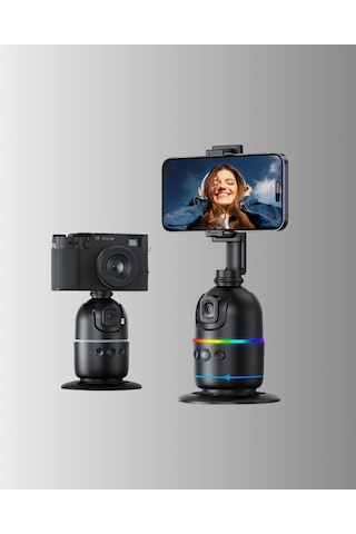 Tek Sosyal Medya İçerikleri İçin Otomatik Yüz Takipli 360 Döner Gimbal Stand Najmaddin