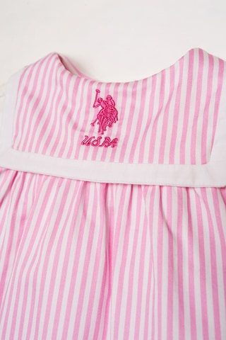 U.S. Polo Assn. U.s. Polo Assn Kız Bebek Külotlu Dokuma Elbise Pembe-2389 Pembe