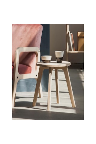 Woodesk Ihlamur, Ahşap Tabure, 32x41 Cm 1 Adet Natural Renk
