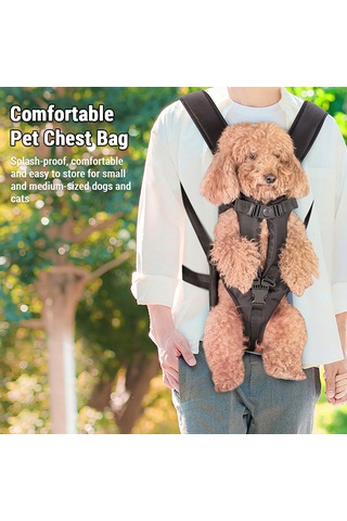 Samdoo Küçük Köpekler İçin Ön Çene Taşıma Çantası, Su Geçirmez Oxford Kumaşı, Kolay Taşınabilir, M Büyüklüğü, Pembe