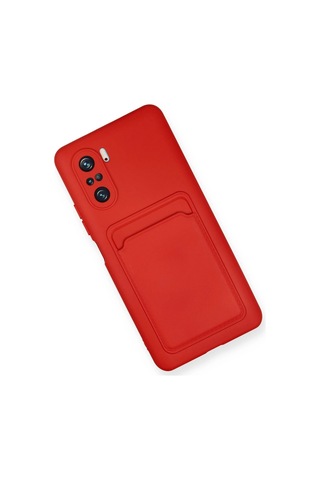 Newface - 206 - Xiaomi Mi 11i Kılıf Kelvin Kartvizitli Silikon - Csmo-tex - - Kırmızı