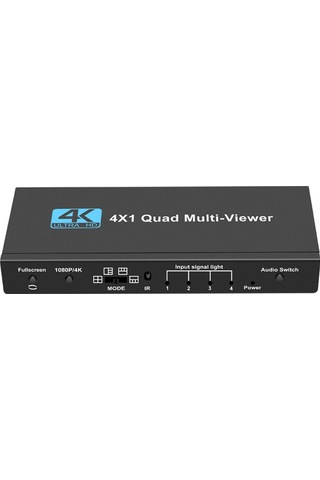 Gplus 4KQM401 4K 2160P Multi Switch NVR DVR 4x1 Quad Multi Viewer