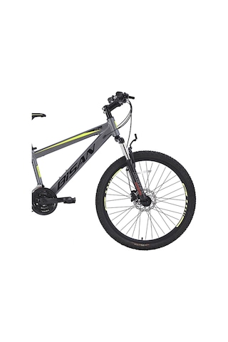 Bisan Cooper Dağ Bisikleti 35 Cm Md 26 Jant 21 Vites Füme Siyah Sarı Füme Sarı