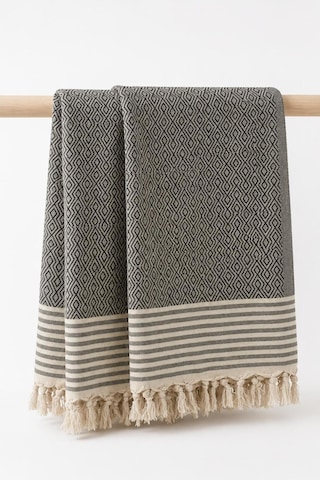 Natural Pamuklu Koltuk Örtüsü Yakmaz Pamuklu Çekyat Örtüsü Koltuk Şalı - 170 Cm X 220 Cm Siyah