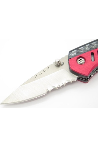 Buck 760rdx Summit Red Serrate Kamp Çakı Kırmızı