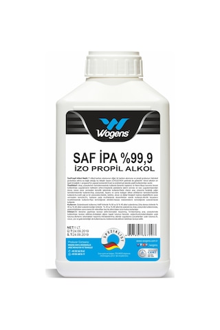 Wogens Saf Ipa Izopropil Alkol Temizlik Solventi 1 L Wogens Saf Ipa Izopropil Alkol Temizlik Solventi 1 L