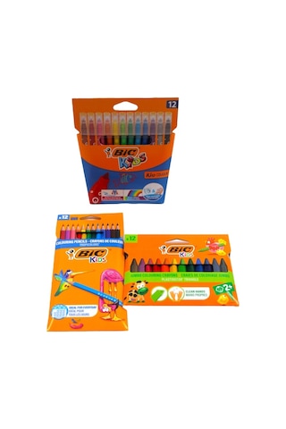 Kırtasiye Ofisi Bic İlkokul 3 Parça Boya Seti