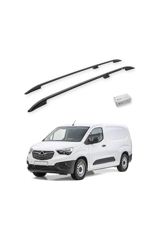 Turtle Opel Combo E 2019-2025 / Uzun Şasi Tavan Çıtası Crown Siyah
