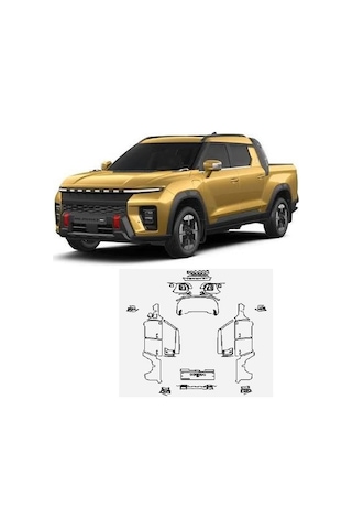 Musso Ev Özel 210 Mikron Premium Tpu Ppf Film Kaplama Musso Ev Özel 210 Mikron Premium Tpu Ppf Film Kaplama