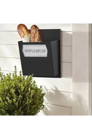 The Mia Galvaniz 37x27x17cm Asılan Ekmekve Gazetelik Siyah Glv0527 Siyah