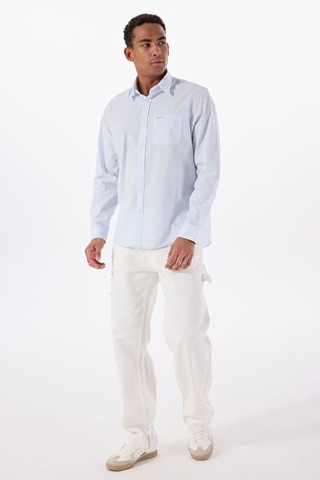 Erkek Regular Fit Tek Cepli Gömlek - Açık Mavi 4112010