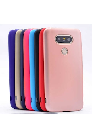 LG Uyumlu G5 Kılıf Zore Premier Silikon Kapak Mavi