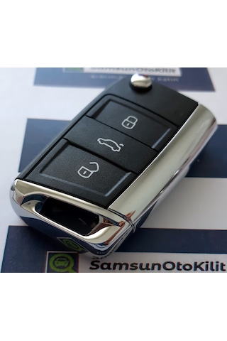 Volkswagen Golf 7 Sustalı Kumanda Kabı Anahtar Kabı Hu66 Uçlu