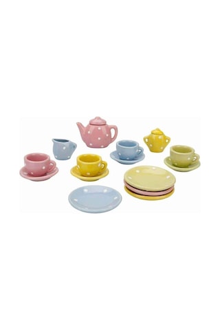 2168 Çay Seti 17 Prç Pors 4a Pembe