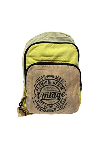 Kaliteli Vintage Disayn Sırt Gezi Çantası New Patchwork 5017 Koyu Kahverengi