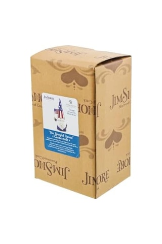 Enesco Jim Shore Heartwood Creek Dünyanın Etrafında Cüceler Amerikan Vatansever Heykelcik, 13 Cm, Çok Renkli