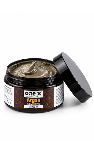 One X Argan Kil Maskesi 100 Ml Argan Yağlı Arındırıcı Yüz Maskesi Gözenek Ve Cilt Bakımı, Dengeleyici Kil Maskesi