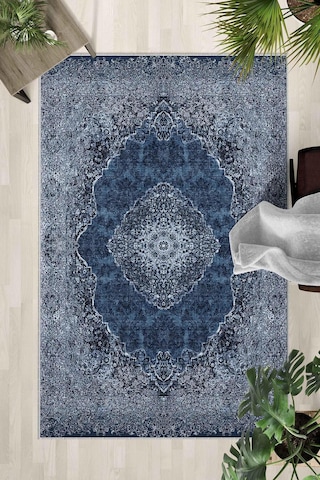 Kaymaz Taban Yıkanabilir Halı Mutfak, Salon, Yatak Odası İçin Modern Dijital Baskı Halı Slnhalı28 - 0096 Çok Renkli