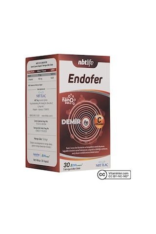 Nbt Life Endorfer Demir 30 Kapsül