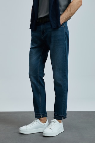 Lufian Eduard Smart Jean Erkek Pantolon Slim Fit Mavi Mavi 111200195100300 Mavi