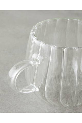 English Home Astral Borosilikat Cam Double Wall Kupa 180 Ml Şeffaf Şeffaf