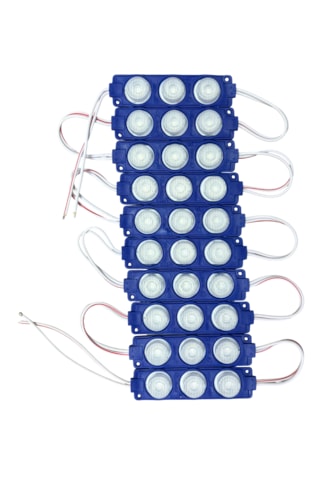 Parmak Lamba Camlı Mavi 24v 10'lu Br 040 99 32