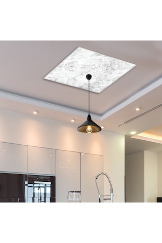 Cam Avize Göbeği | Taş Görünümlü | 50Cm X 50Cm Çok Renkli