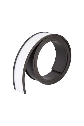 Kanallı Etiket Raf Magneti , Şerit Mıknatıs, Esnek Magnet, En: 4 Cm, Boy: 1 Metre