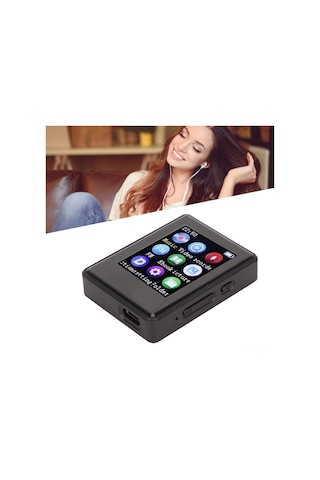 Xindoker Bluetooth 5.0 Mp3 Çalar - 1.77 İnç Spı Ekran, Hifi Ses, Fm Radyo, Kayıt, E-kitap, 8gb Tf Kartlı Taşınabilir Müzik Oynatıcı