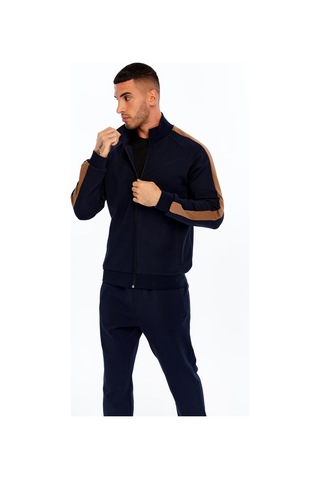 AR-MA Arma Erkek Slim Fit Reglan Kollu Fleto Cepli Tam Fermuar Dik Yaka Interlok Sweatshirt K30324989602 Lacivert