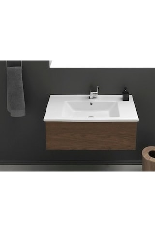 Turkuaz Seramik Arte Etajerli 75x45 cm Lavabo