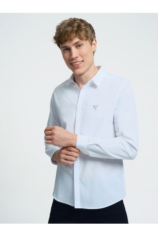 Slim Fit Erkek Gömlek U.kol Beyaz