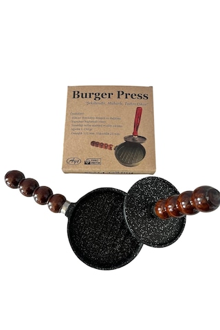 Döküm Burger Press - Hamburger Köfte Presi Siyah