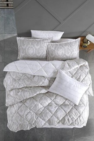 Clasy Çift Kişilik Ranforce Yorgan Sorti Gri Çok Renkli