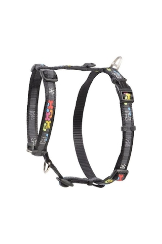 Rogz Fancy Dress Tuig M Multi Bone Black Göğüs Tasması Siyah