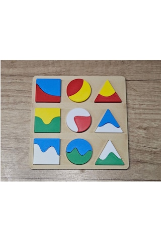 Montessori Eğitici Oyuncak Puzzle / Biyoplastik 0-3 Yaş - Eşleştirme Etkileşimi