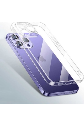 Apple Uyumlu iPhone 14 Pro Max Kilif Seffaf Sert Pc Zore Vayt Kilif 556937562