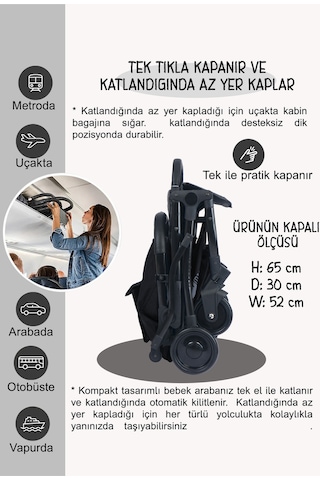 Mimma Kabin Boy Travel Sistem Ekstra Pedli Katlanabilir Bebek Arabası Puset Renk1
