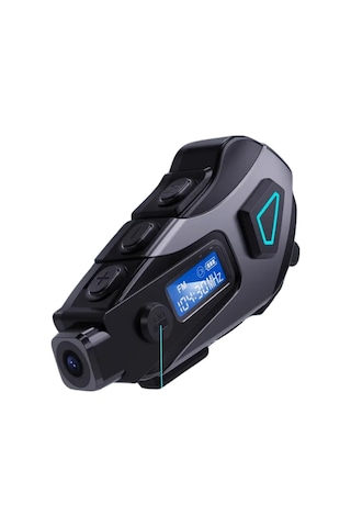 Kask İçi Bluetooth Kulaklık Kamera Özellikli Uzun Pil Ömrü Su Geçirmez