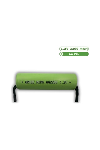 Ortec 1.2V 2200 mAh Ni-mh Aa Şarj Edilebilir Puntalı Kalem Pil